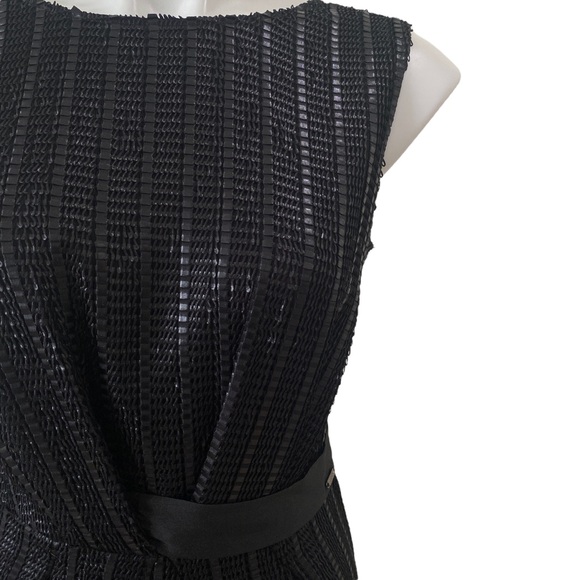 LIU JO textured mini black dress sz EU 42 - textured - low back - sleeveless - Picture 7 of 12